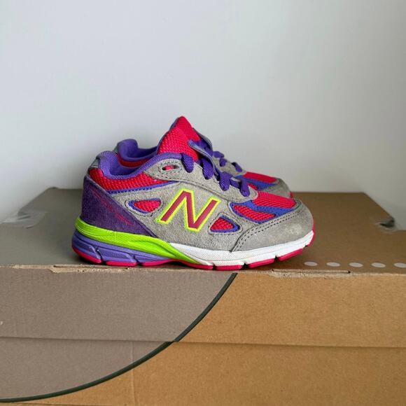 New Balance 990 V4 ‘Multicolor’ Toddler Sneakers- SZ 8 C - Picture 4 of 13